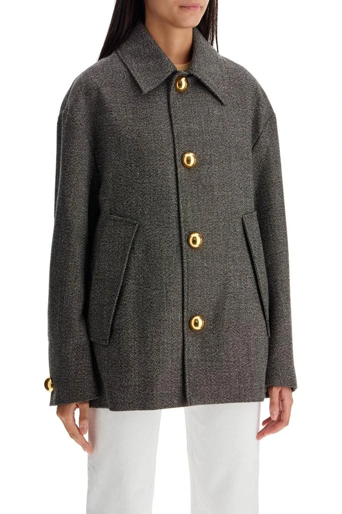AMI MEATHER BROWN JACKET WITH GOLDEN BUTTONS 2