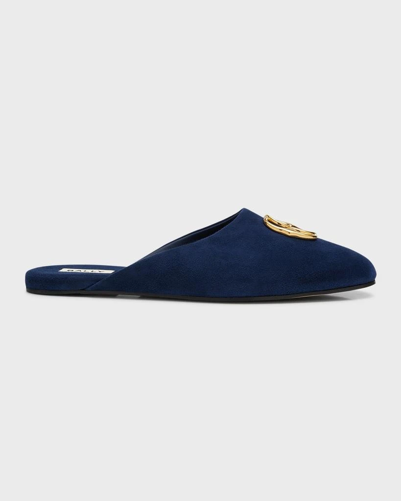 Bally Men's Gylon Logo Leather Slippers 1