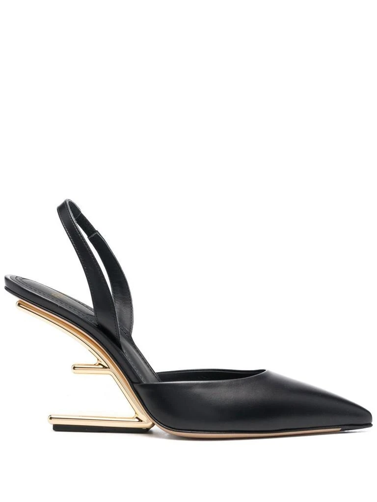 Fendi FENDI - Fendi First Leather Slingback Pumps 1