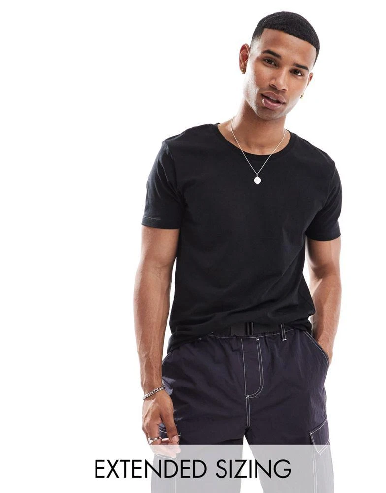 ASOS ASOS DESIGN essential scoop neck t-shirt in black 1