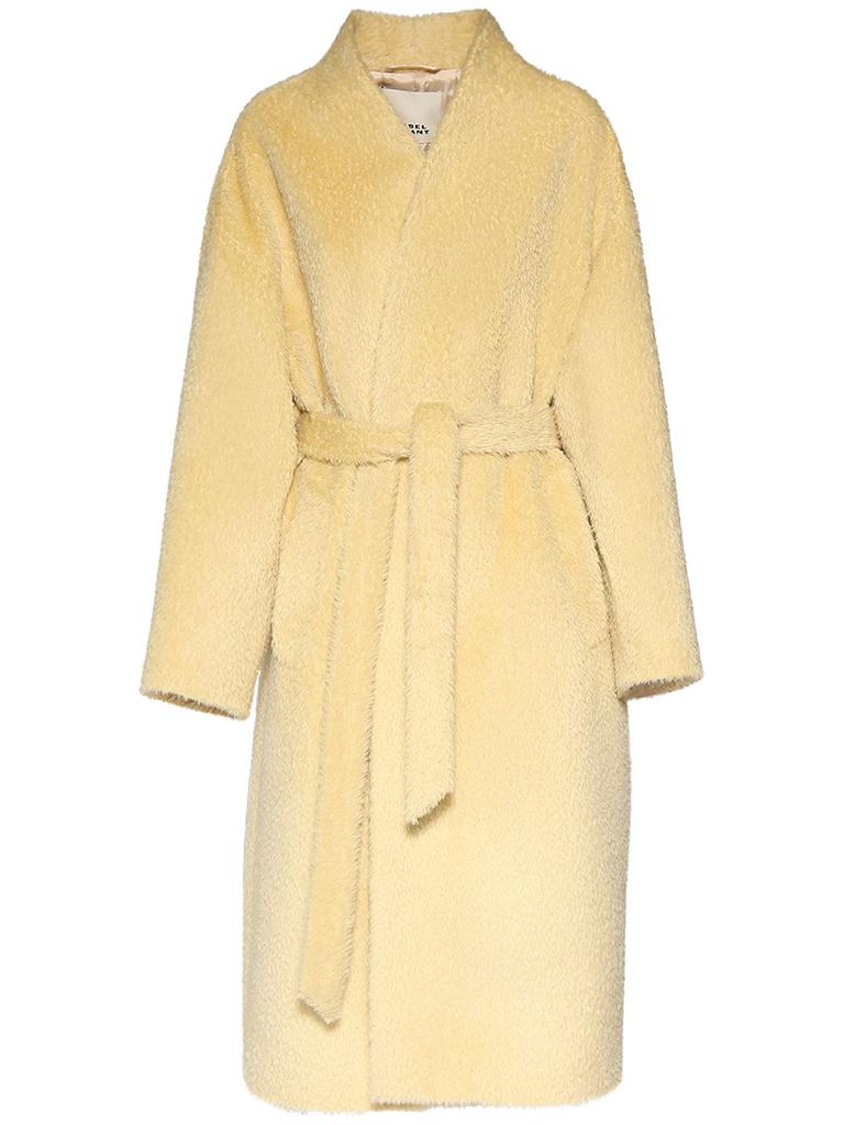 Isabel Marant Caliste Self-tie Alpaca Blend Long Coat