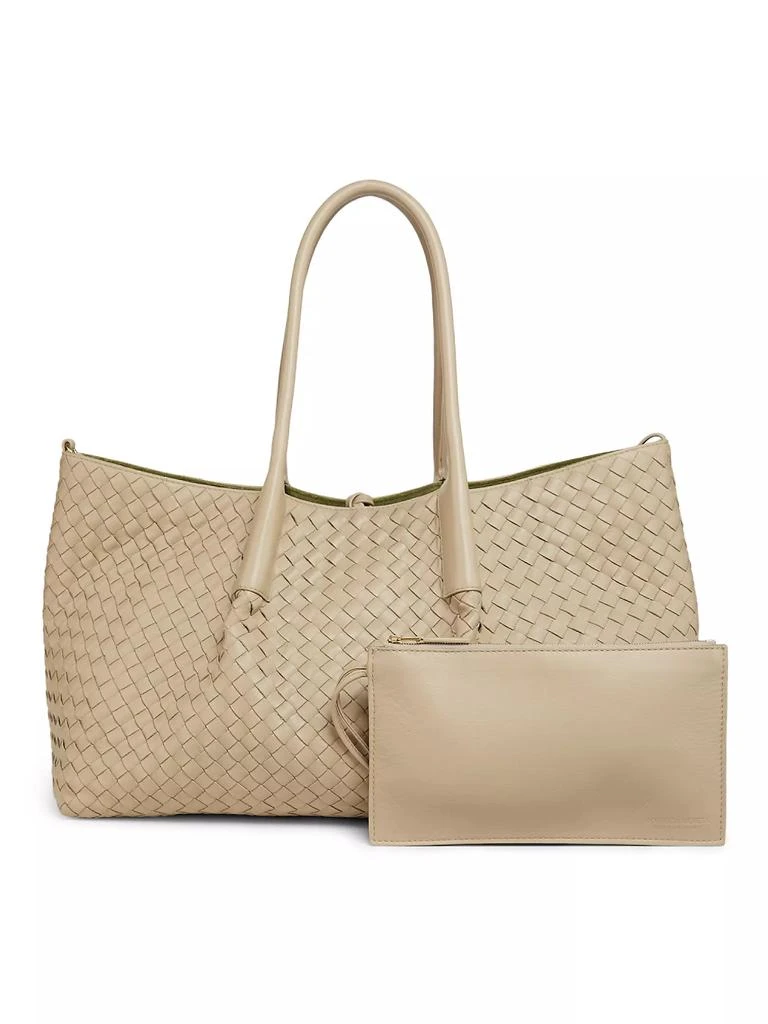 Bottega Veneta Pinacoteca Reversible Intrecciato Leather Tote Bag 6