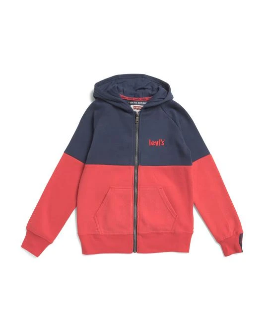 Levi
s Big Boys Color Blocked Zip Up Hoodie