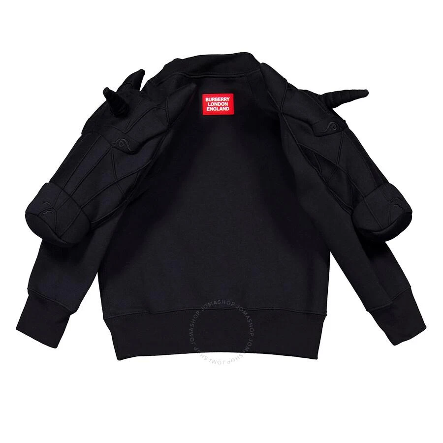Burberry Kids Black Cotton 3D Unicorn Sweatshirt 2