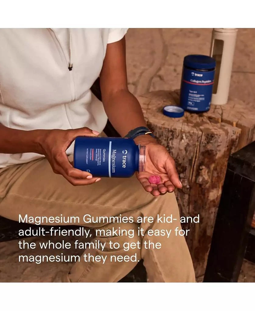 Trace Minerals Magnesium 84mg - Chewable Magnesium Supplement for Bone 
Heart Health Support - Immune System Support - Aids Relaxation 
Healthy Sleep - Peach, 120 Gummies (120 Servings) 5