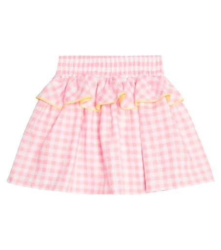 Paade Mode Gingham linen skirt 1