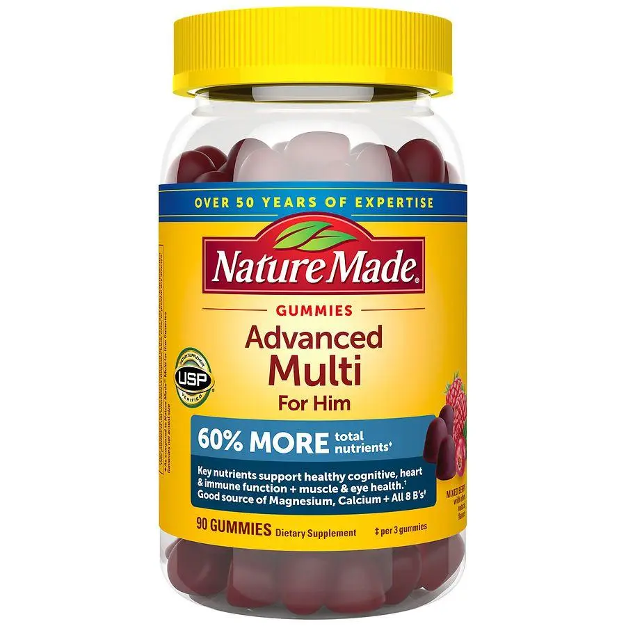 Nature Made Advanced Multi For Men Gummies Mixed Berry