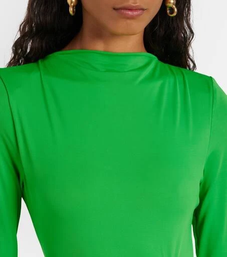 Acne Studios Else gathered asymmetric midi dress 4