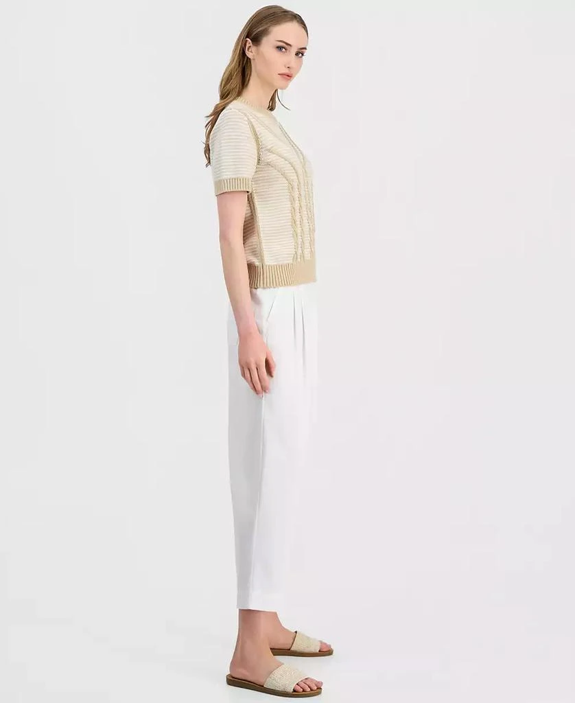 Nautica Jeans Women
s Pleated Twill Wide-Leg Pants 2