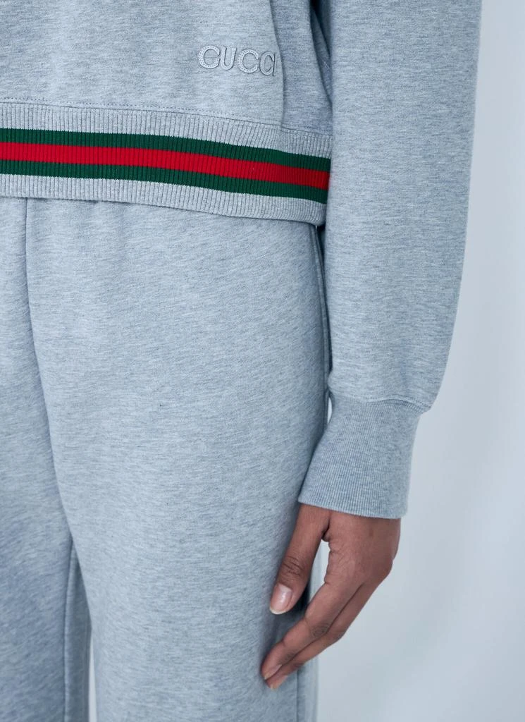 Gucci Web Stripe Zip-Up Sweatshirt 6