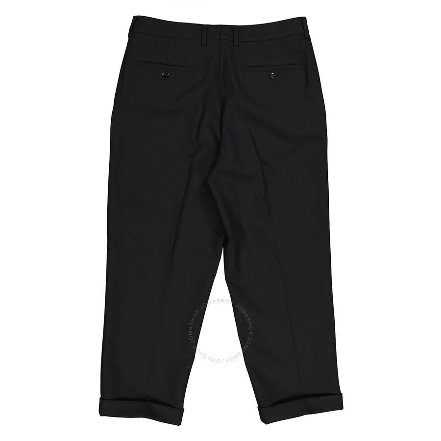 AMI Men's Noir Carott Fit Trousers