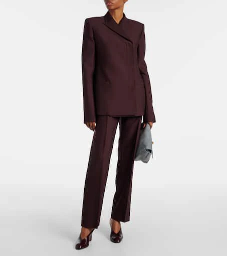 Khaite Silvannah wool and silk blazer 2