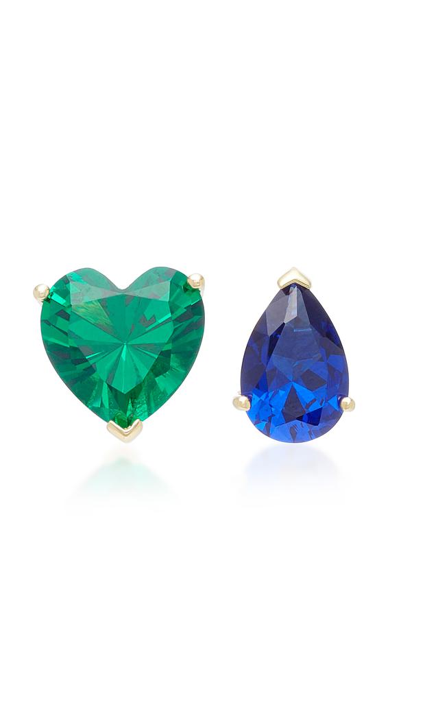 Anabela Chan Anabela Chan - M'O Exclusive Emerald Love & Tears Stud Earrings  - Green - OS - Moda Operandi - Gifts For Her