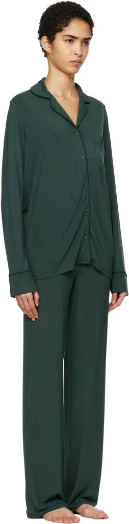 SKIMS Green SKIMS Sleep Long Sleeve Button Up Pyjama Set 2