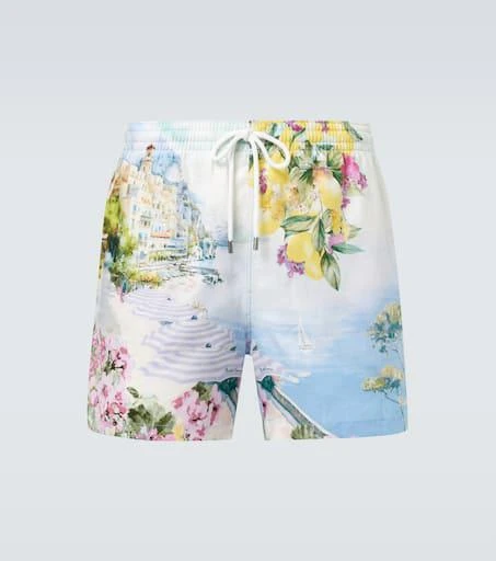 Ralph Lauren Amalfi printed linen swim trunks 1