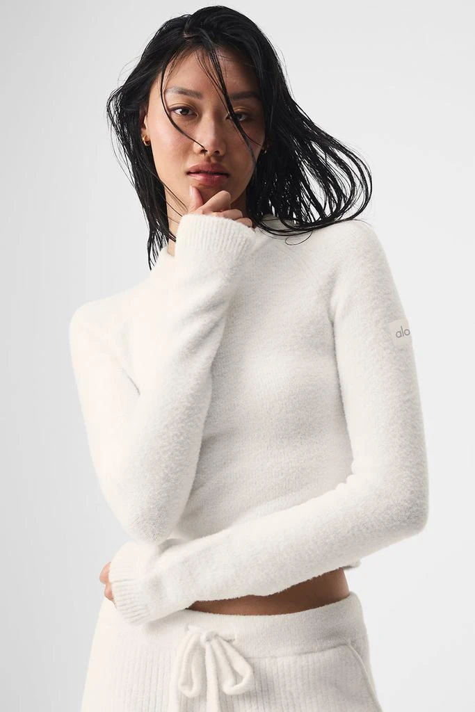 Alo Snuggle Up Sweater Long Sleeve - Ivory 1