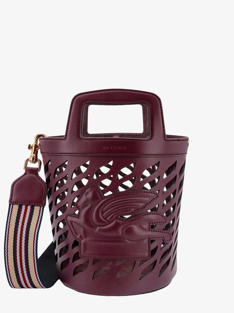 ETRO Perforated leather bucket bag  with shoulder strap 1