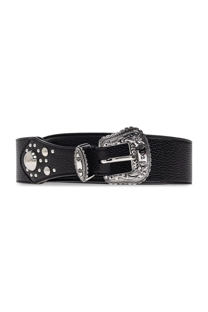 Sleek Leather Belt With Square Metallic Buckle – On Sale Now  display picture 1