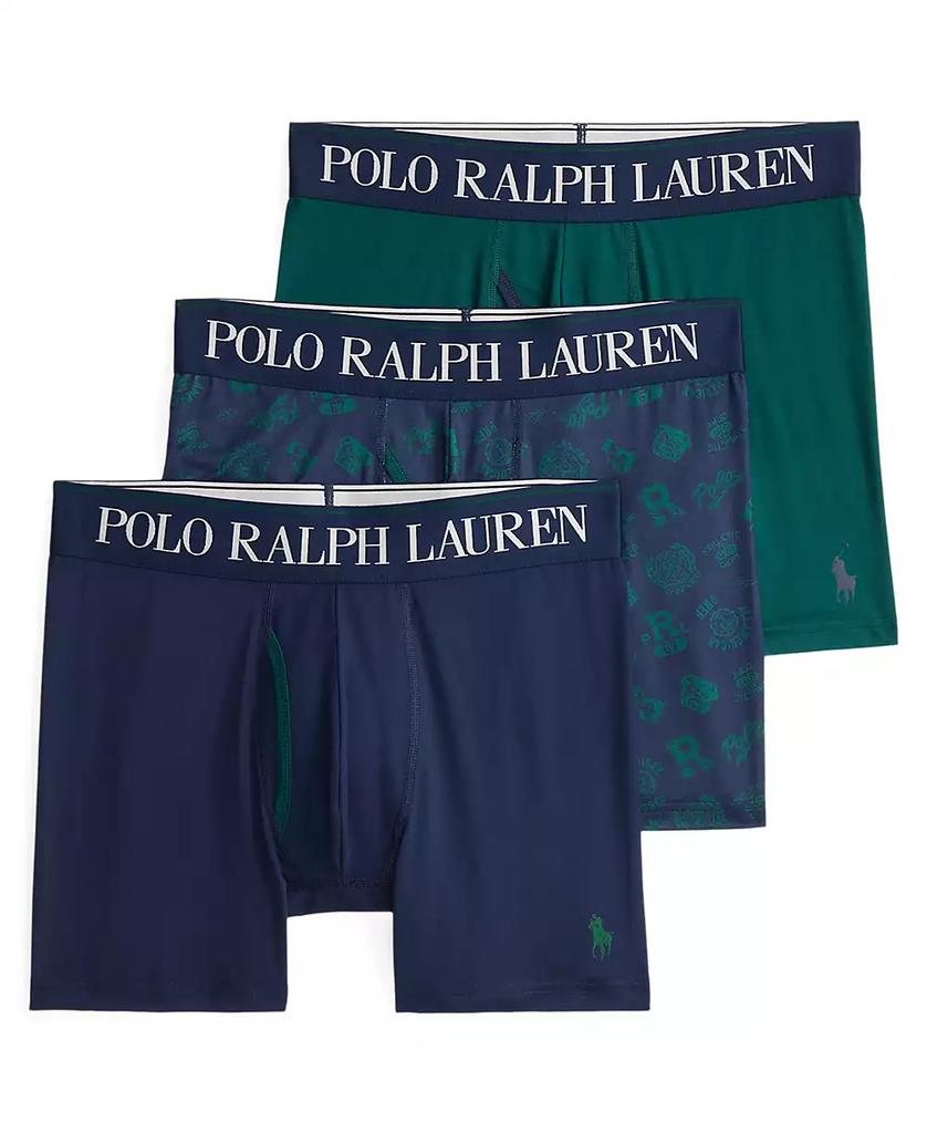 Ralph Lauren Men
s 3-Pack Cooling Microfiber Elastic Waist Boxer Briefs