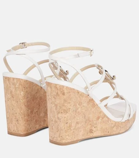 Jimmy Choo JC 110 leather wedge sandals 3