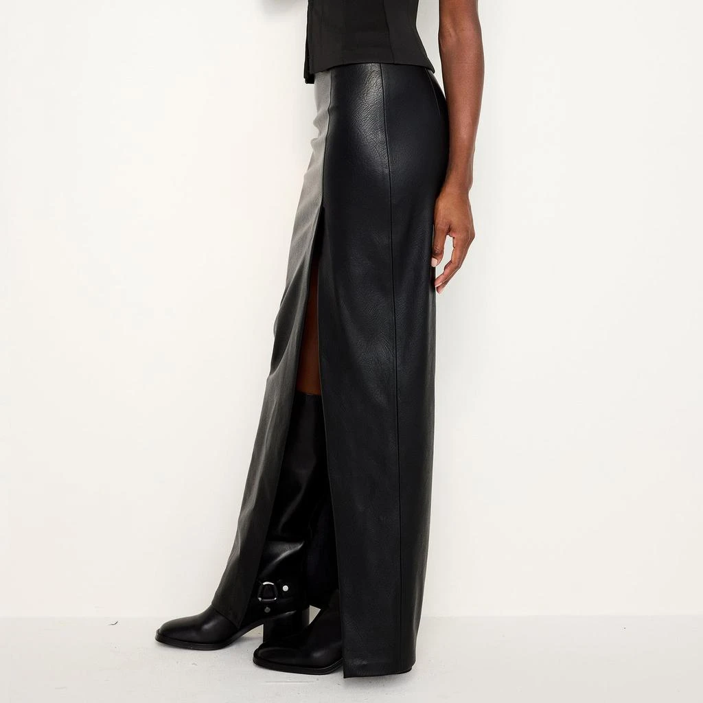 Good American Good American Faux Leather Maxi Skirt 2