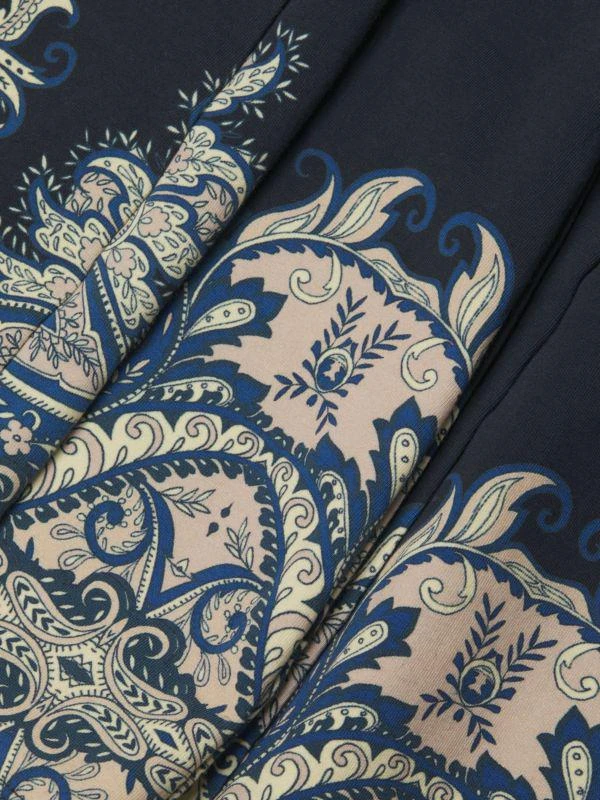 Johnny Was Roman Paisley High-Rise Flare Leggings 4
