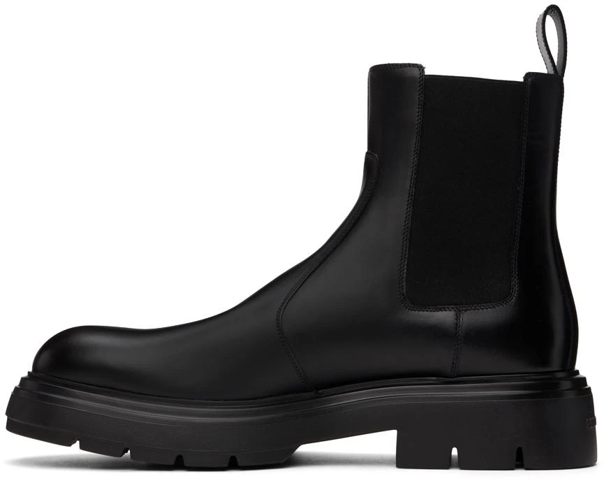 Salvatore Ferragamo Black Embossed Chelsea Boots 3
