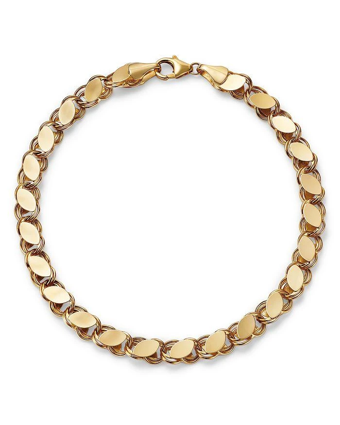 Alberto Amati 14K Yellow Gold Mirror Link Bracelet 1