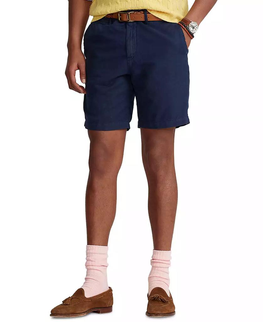 Ralph Lauren Men's 8.5" Straight-Fit Linen Cotton Chino Shorts