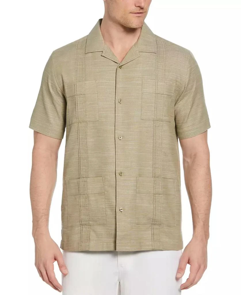 Cubavera Men's Gauze Short Sleeve Button-Front Guayabera Shirt 1