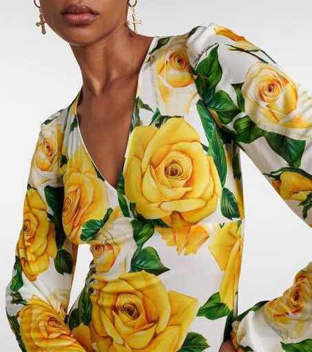 Dolce & Gabbana Floral midi dress 4