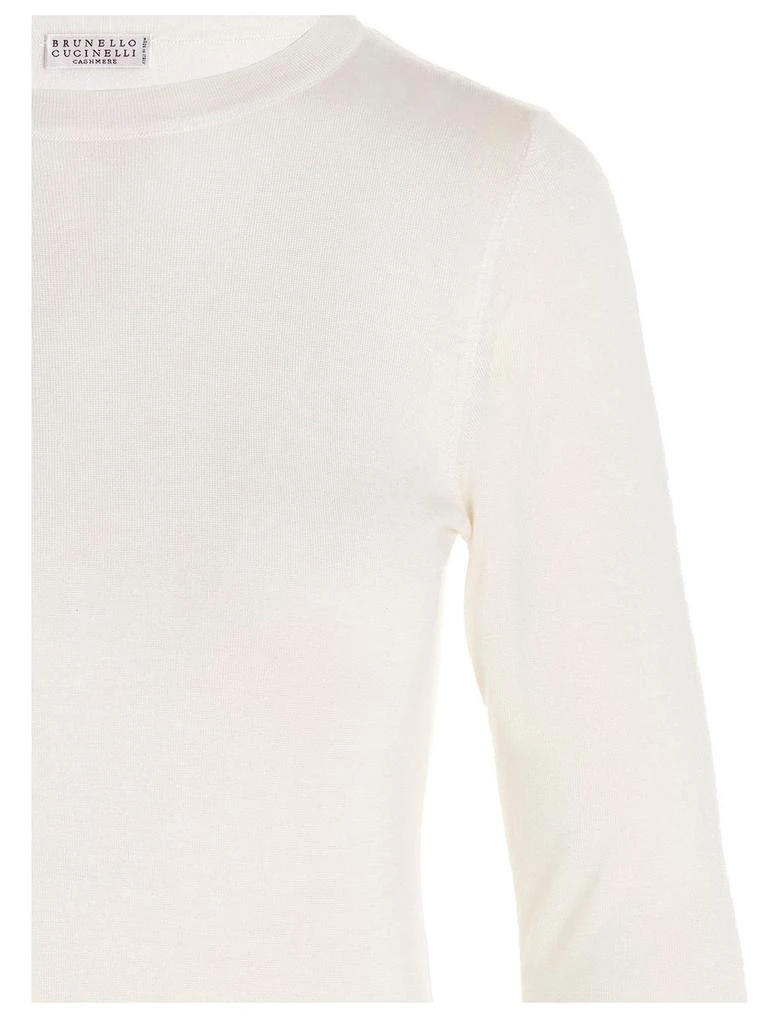 Brunello Cucinelli Brunello Cucinelli Ribbed Crewneck Knitted Top 3