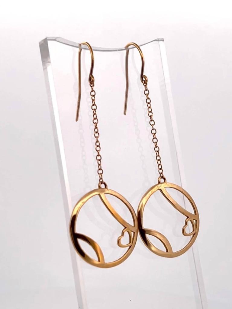 Love Love Tennis Love Love Tennis - Women's Ball Heart Solid Earrings