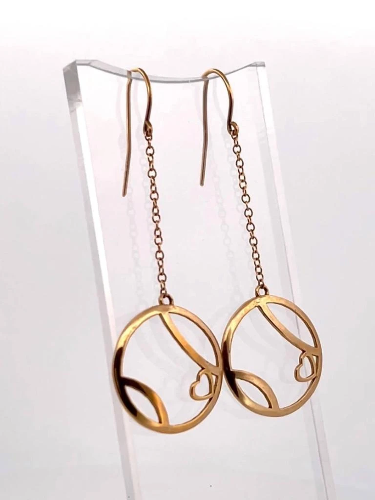 Love Love Tennis Love Love Tennis - Women's Ball Heart Solid Earrings 2