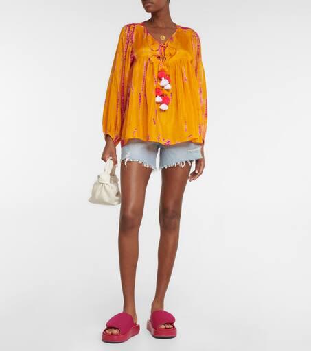 ANNA KOSTUROVA Tie-dyed silk blouse