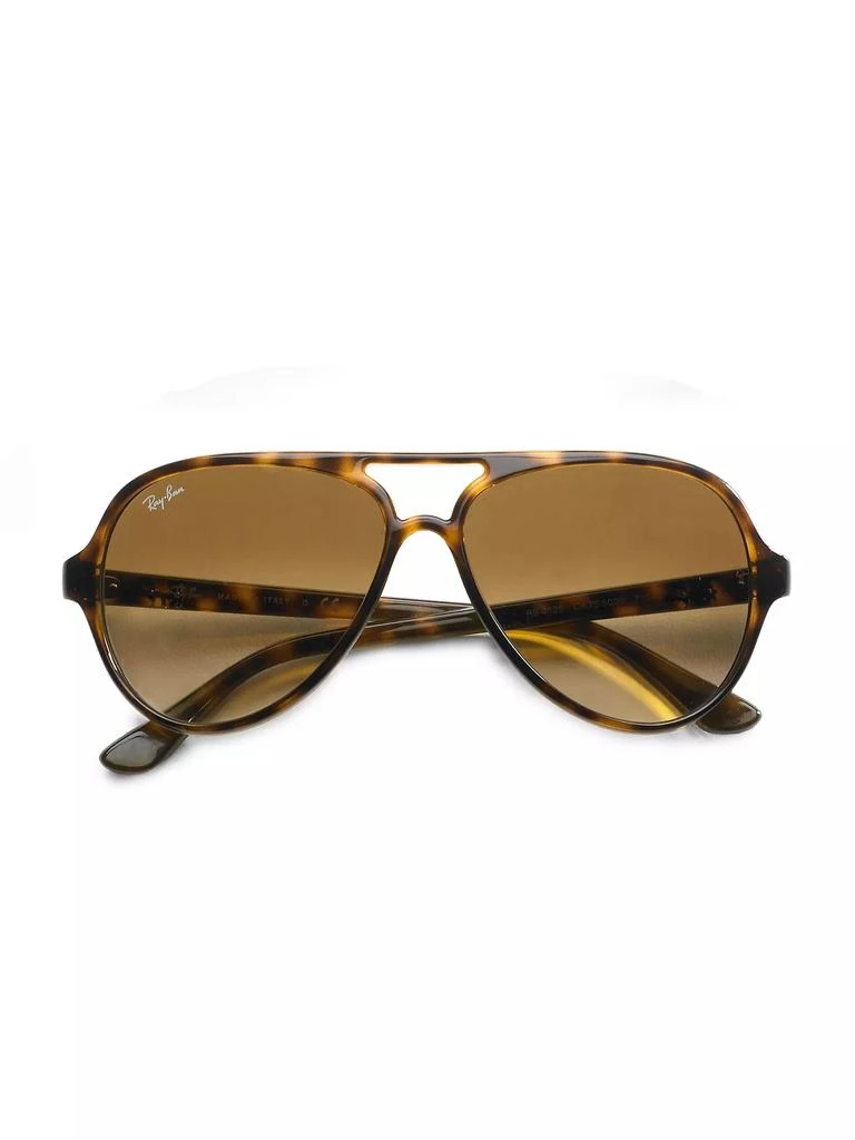 Ray-Ban RB4125 Iconic Cats 5000 59MM Aviator Sunglasses 1