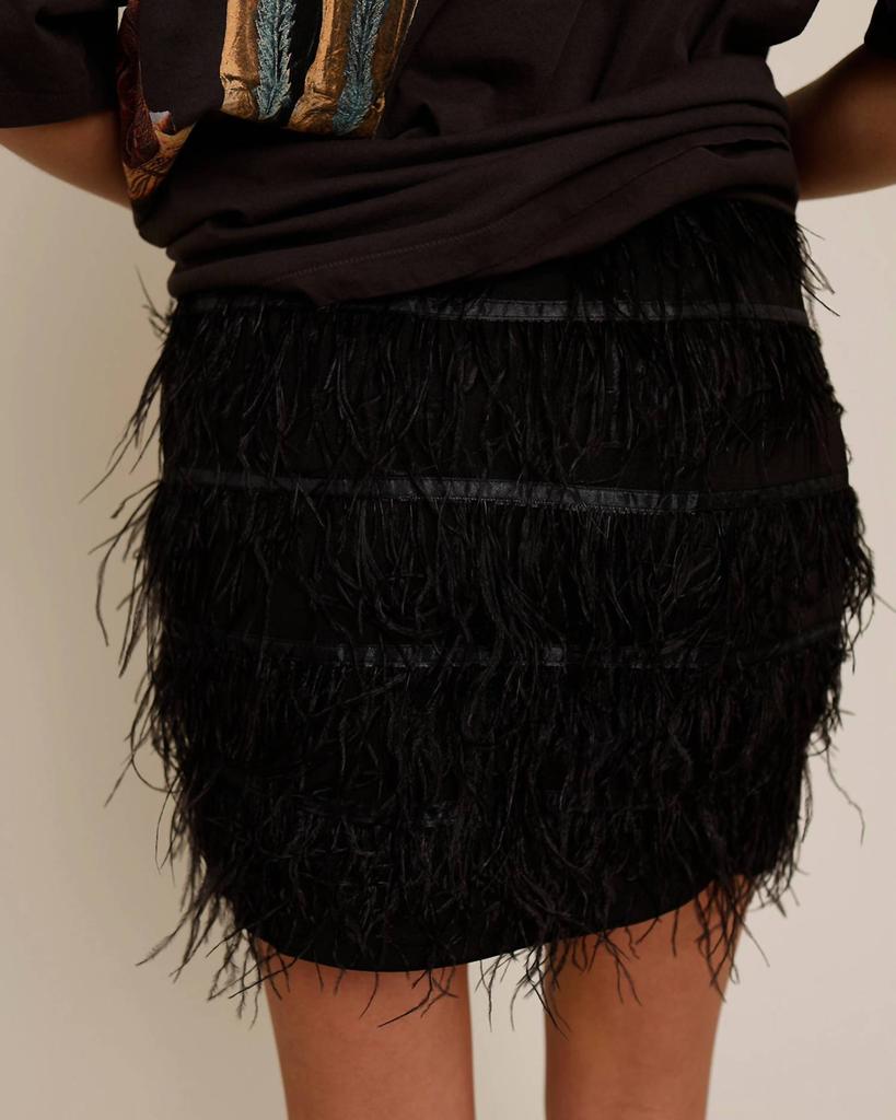 Lucy Paris Lucy Paris - Feather Mini Skirt