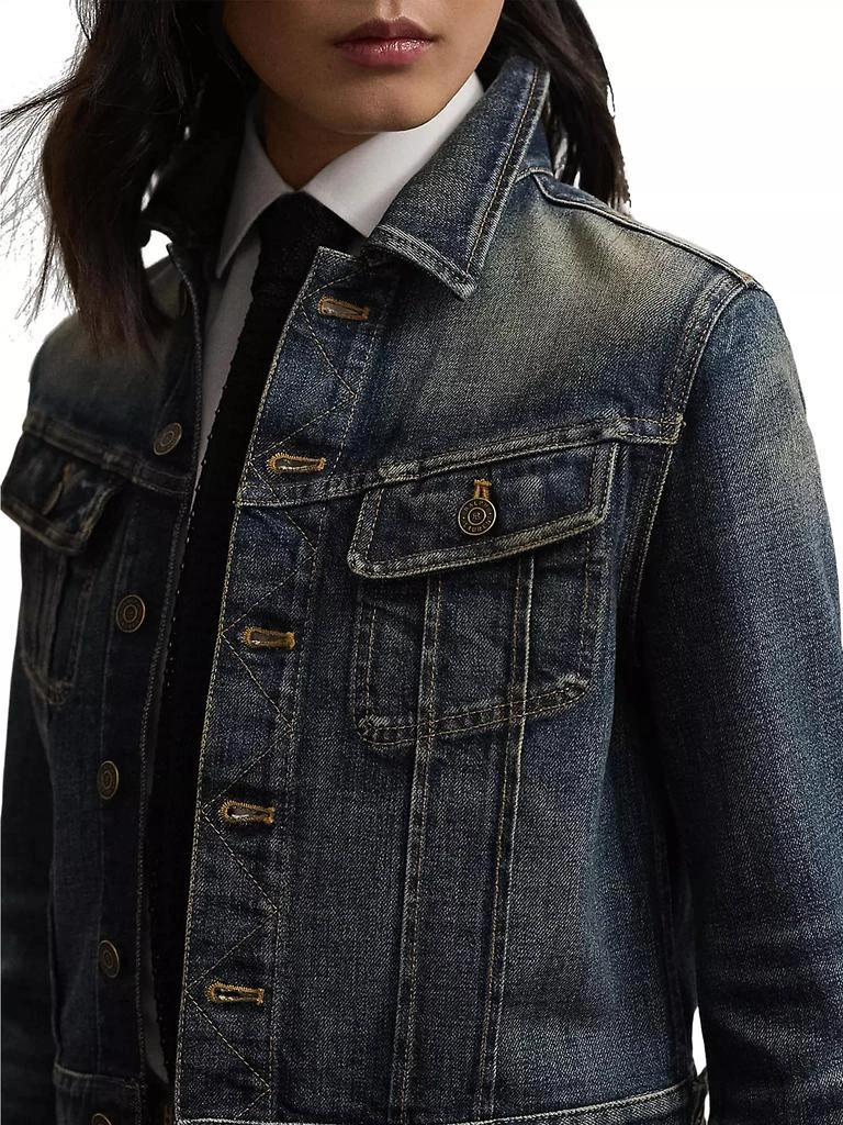 Ralph Lauren Rigby Cropped Denim Trucker Jacket 5