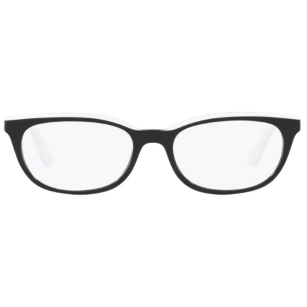 Prada Prada Women's Eyeglasses - Black White Rectangular Frame | PRADA 0PR 13VV YC41O153 2