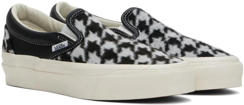 Vans Off-White & Black Premium Slip-On 98 Sneakers 4