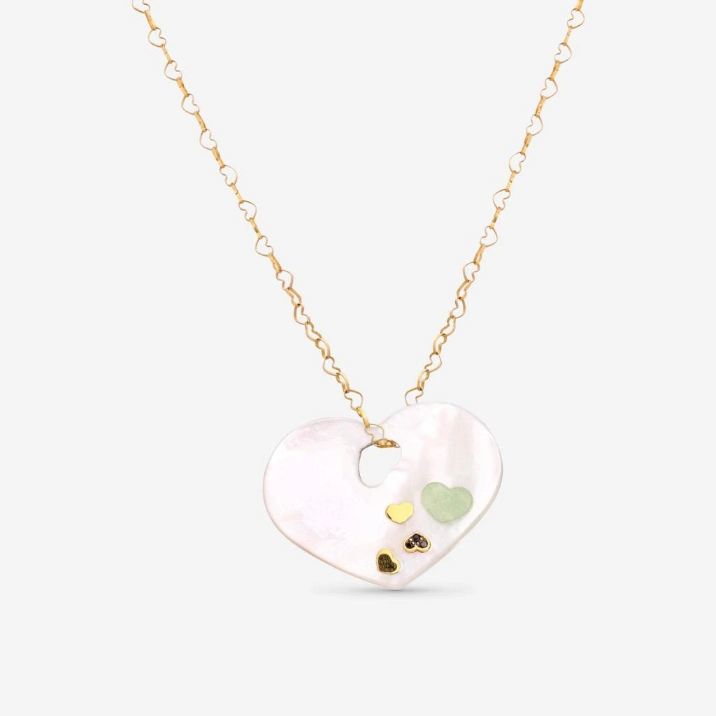 Nanis Nanis 18K Yellow Gold Chain Heart Necklace CS8-524