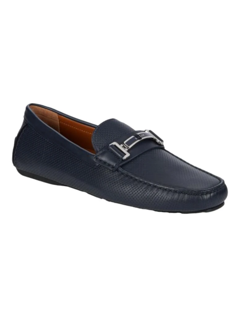 Bally Drulio Men's 6211257 Navy Leather Loafer Shoes 1