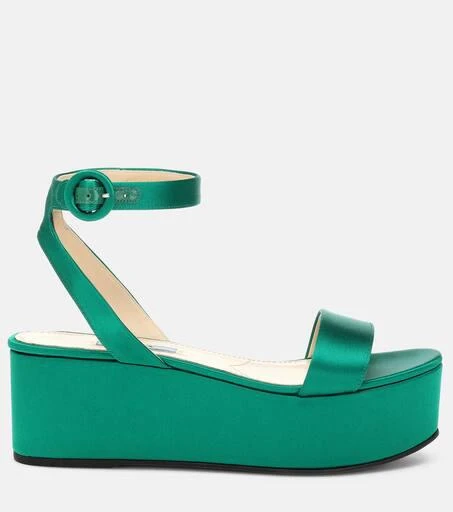 Prada Satin platform sandals 4