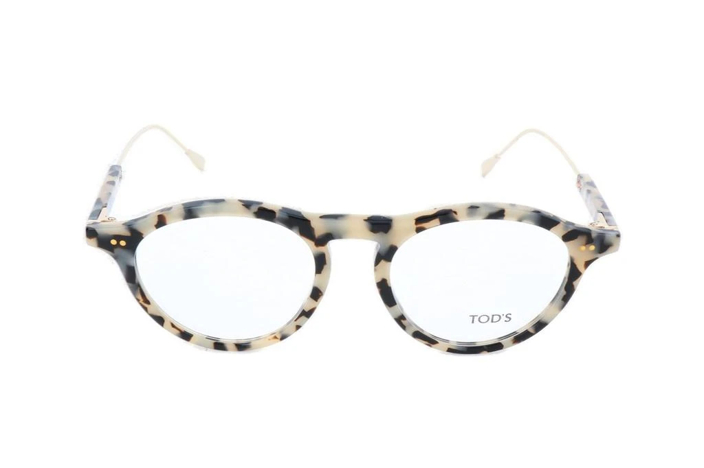 Tod's Tod's Tortoise Shell Round Frame Glasses 1