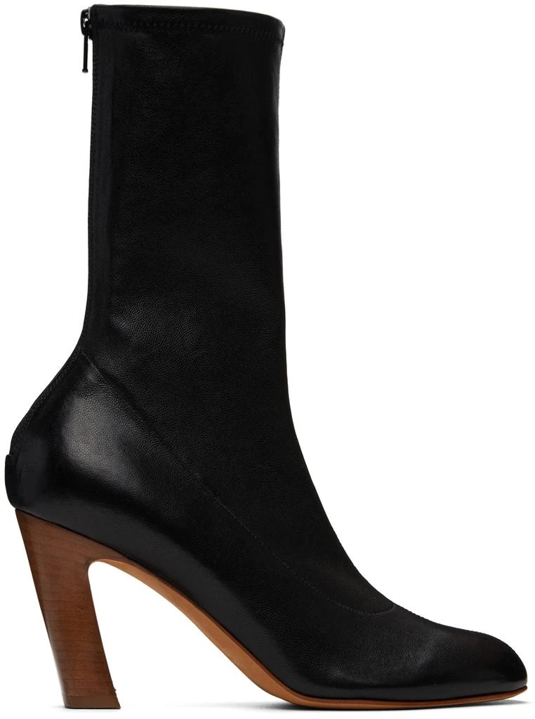 Khaite Black 'The Apollo' Heel Boots 1