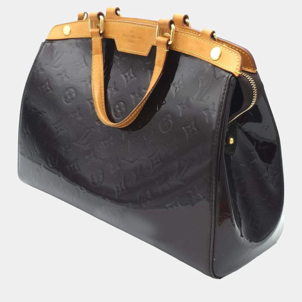 Louis Vuitton Louis Vuitton Burgundy Amarante Monogram Vernis Brea MM Bag 4