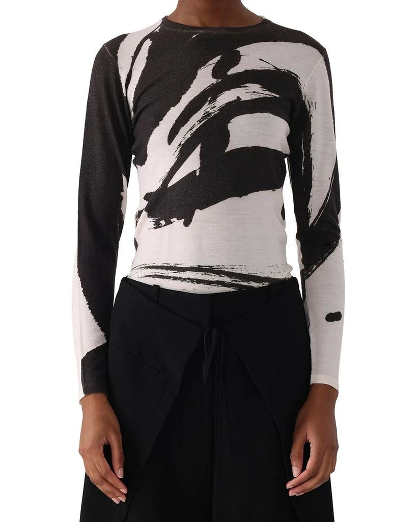 Jason Wu Long Sleeve Artwork Sweater 1