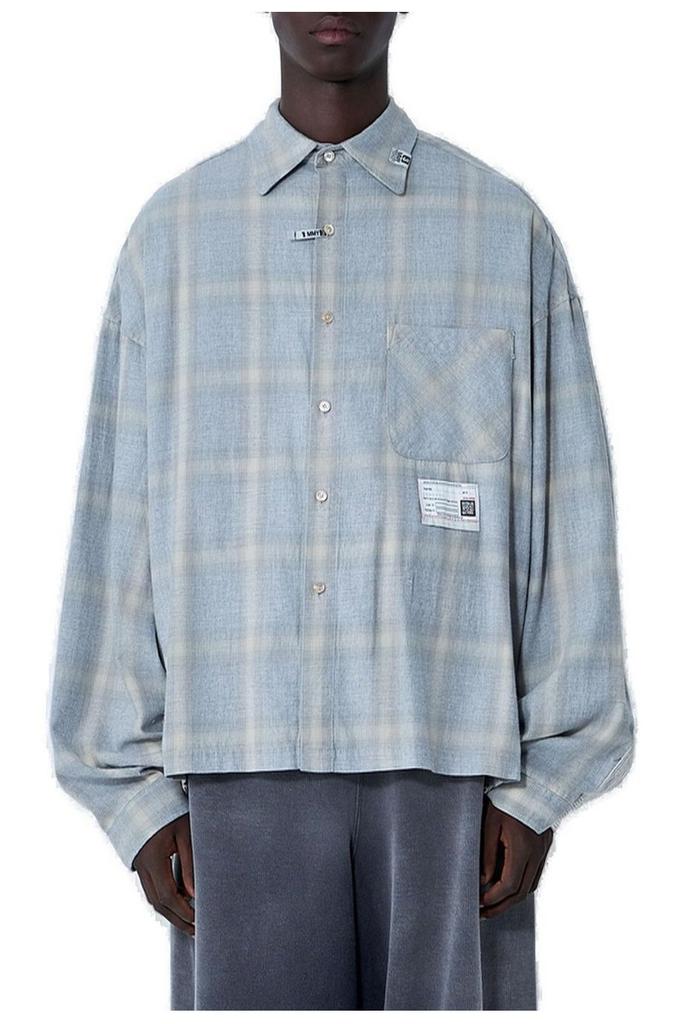 Maison MIHARA YASUHIRO Maison Mihara Yasuhiro 2 Shirts Combined Oversized Long Sleeve Shirt