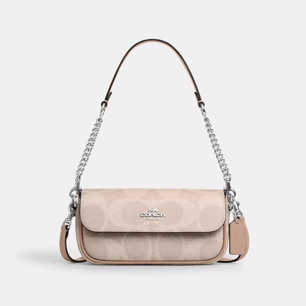 Coach Hailey Flap Bag In Signature Canvas 1
