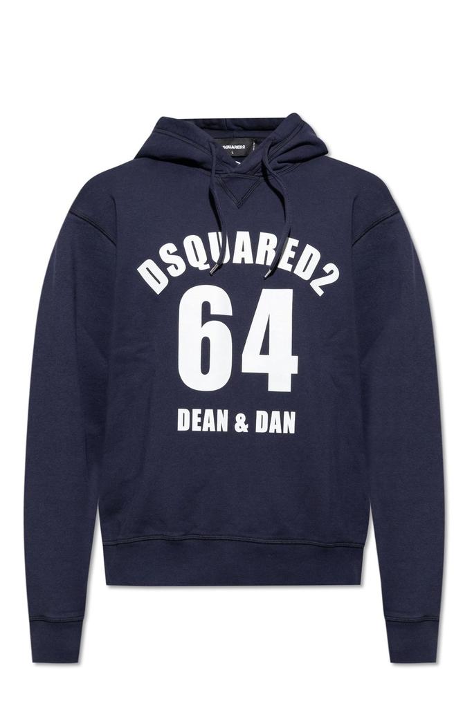 パーカー・フーディ Dsquared Sweatshirt With Logo Print DSQUARED2 Dsquared2 Logo Printed Drawstring Hoodie - Shirts